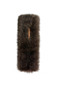 Faux Fur Buckle Pull Through Scarf