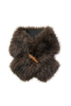 Faux Fur Buckle Pull Through Scarf