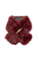 Faux Fur Buckle Pull Through Scarf