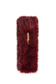Faux Fur Buckle Pull Through Scarf