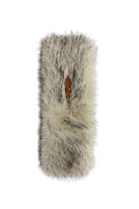 Faux Fur Buckle Pull Through Scarf