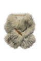 Faux Fur Buckle Pull Through Scarf