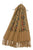 Tulip Print Embroidered Wool Tassel Scarf