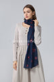 Red Poppy Foiled Print Scarf