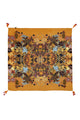 Enchanting Wildflower Print Square Tassel Scarf