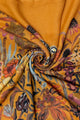 Enchanting Wildflower Print Square Tassel Scarf