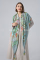 Enchanting Wildflower Print Square Tassel Scarf