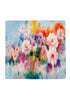Art Abstract Floral Print Silk Square Scarf