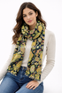 Tropical Paisley Print Frayed Scarf