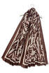 Graphic Fashion Print Frayed Scarf