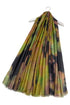 Earthy Tone Tie Dye Print Frayed Scarf