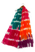 Bold Colour Block Dye Frayed Scarf