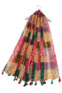 Ditsy Floral Patchwork Tassel Scarf