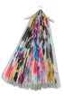 80'S Floral Print Frayed Print