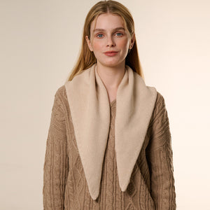 Plain Wool Triangle Scarf