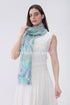 Playful Bohemian Paisley Print Frayed Scarf