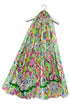 Bright Diamond Damask Print Frayed Scarf