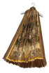 Symmetrical Deer Meadow Print Frayed Scarf
