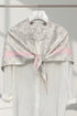 Paisley Print & Border Print Silk Triangle Scarf