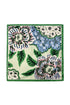 Retro Cherry Blossom Print Square Scarf