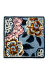 Retro Cherry Blossom Print Square Scarf