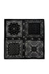 Intricate Block Paisley Floral Square Scarf