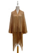 Metallic Mesh Tassel Kimono