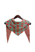 Sweet Heart Knit Triangle  Scarf