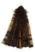 Abstract Tiger Print Frayed Scarf