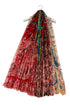 Paisley Multi Patchwork Print Frayed Scarf