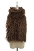 Shaggy Long-Pile Faux Fur Statement Scarf / Collar