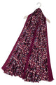 Chevron Print Frayed Scarf