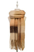Classic Camel Check Chunky Tassel Scarf