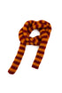 Striped Wool Blend Knit Skinny Scarf