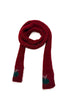 Apple Pattern Knit Wool Blend Skinny Scarf