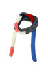 Striped Colour-Block Knit Skinny Scarf