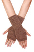 Full Ribbed Knitted Fingerless Gloves
