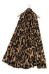 Urban Leopard Print Frayed Scarf