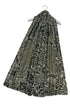 Floral Paisley Print Frayed Scarf