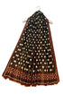 Polka Dot with Boarder Frayed Scarf