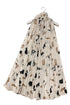 Mixed-Breed Cat Print Scarf