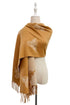 Reversible Scottish Highland Cow Print Tassel Scarf