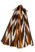 Zigzag & Stripe Graphic Print Frayed Scarf