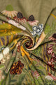 Enchanting Wildflower Print Square Tassel Scarf
