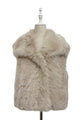 Oversized Lapel Faux Fur Gilet