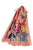 Bold Mixed Floral Print Frayed Scarf