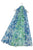 Two Tone Mosaic Metallic Thread Frayed Scarf