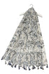Floral Print Paisley Tassel Scarf