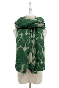 Cute 3D Love Heart Knitted Wool Scarf