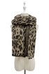 Cosy Leopard Print Wool Knitted  Scarf